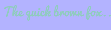 Image with Font Color 8FCCBD and Background Color B3B3FF